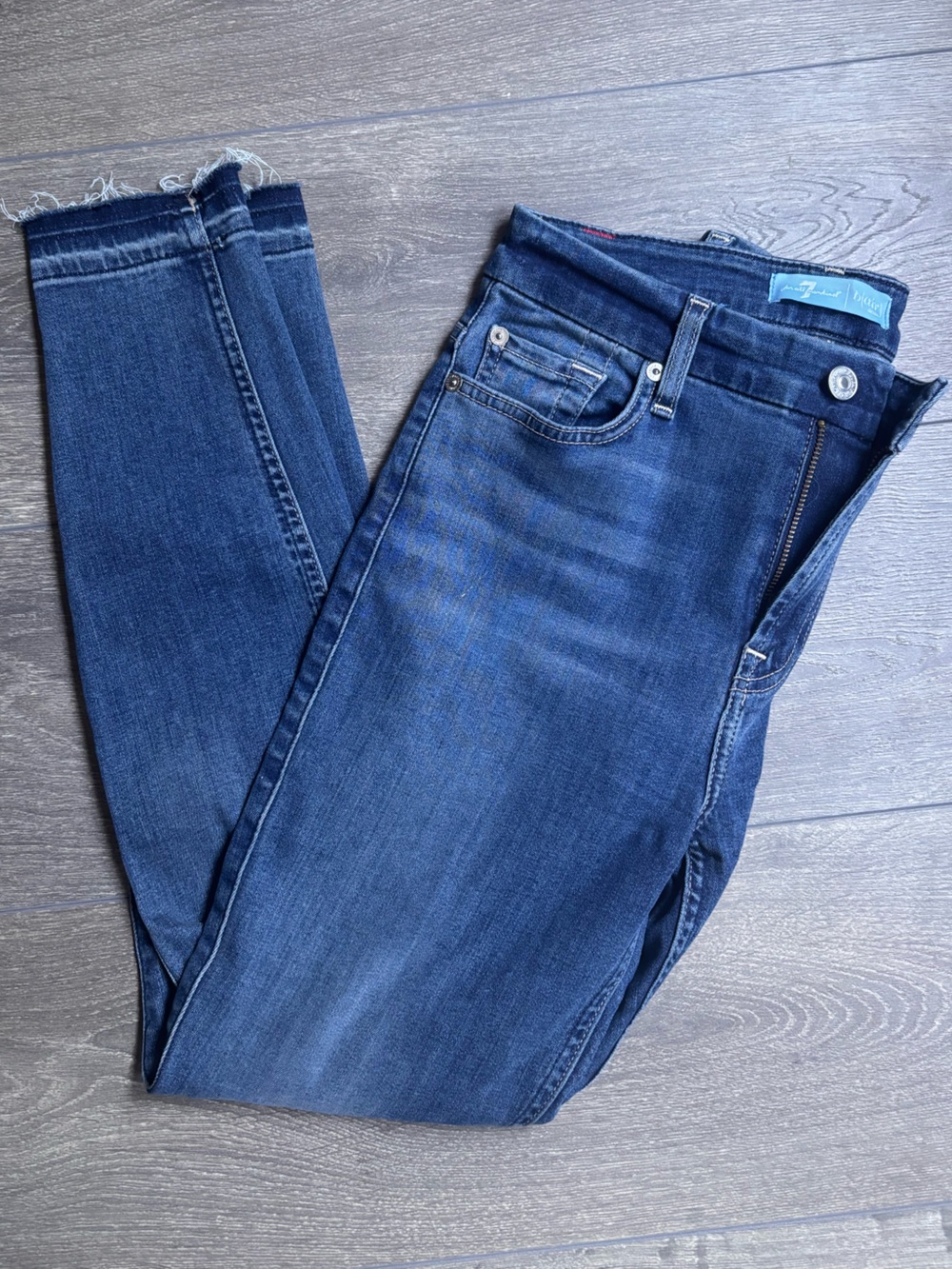 7 For All Mankind Women's Skinny Jeans - Dark Indigo Wash